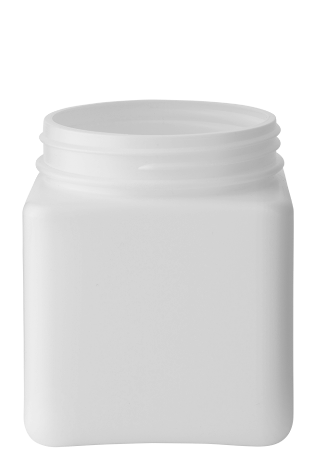 Square jar 750ml 89CT HDPE white